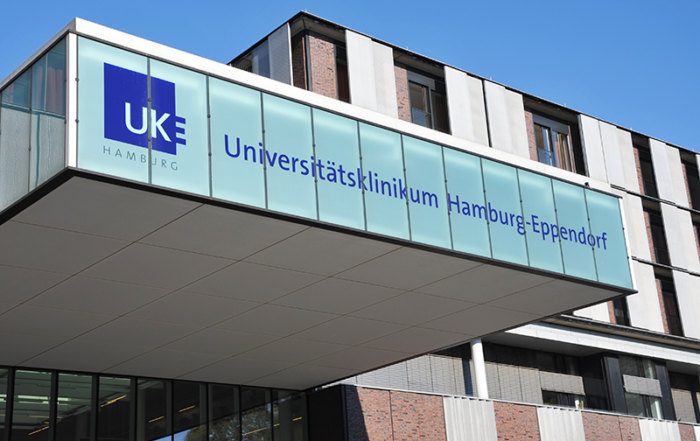 Eingang der Klinik UKE Hamburg